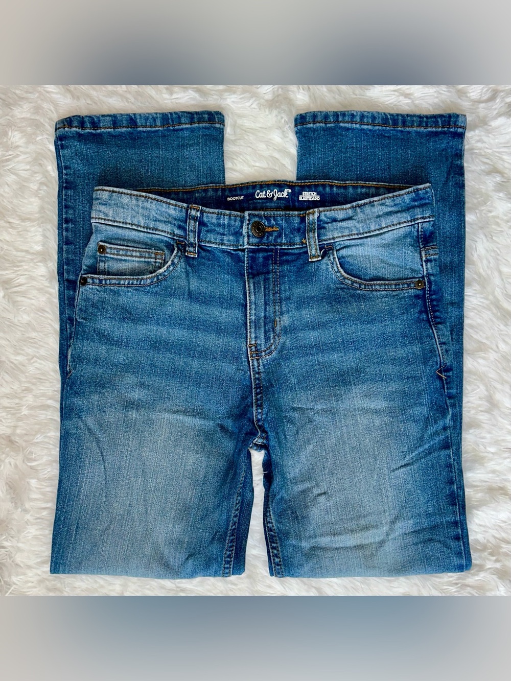 Cat & Jack Medium Wash Blue Bootcut Jeans - Boys 14